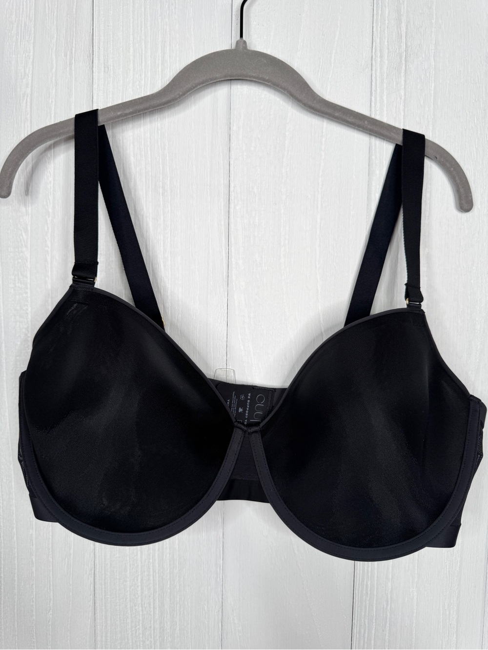 NWT CUUP The Demi Mesh Underwire Bra Black Size 40G